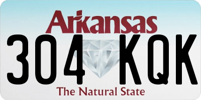 AR license plate 304KQK