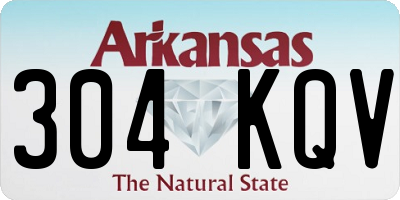AR license plate 304KQV