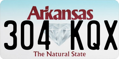 AR license plate 304KQX