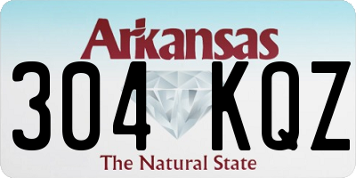 AR license plate 304KQZ