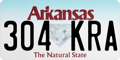 AR license plate 304KRA