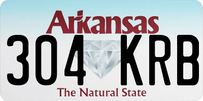AR license plate 304KRB