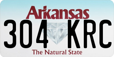 AR license plate 304KRC