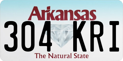 AR license plate 304KRI