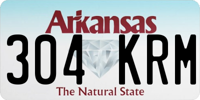 AR license plate 304KRM