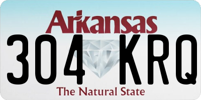 AR license plate 304KRQ