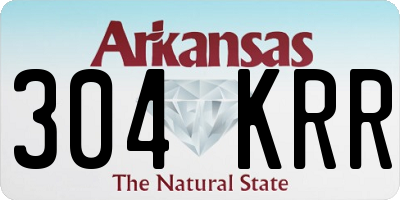 AR license plate 304KRR