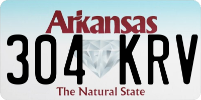 AR license plate 304KRV