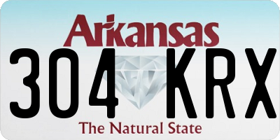 AR license plate 304KRX
