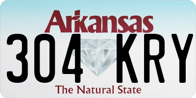 AR license plate 304KRY
