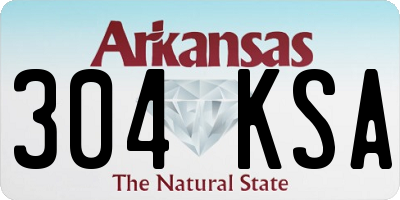 AR license plate 304KSA