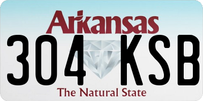 AR license plate 304KSB