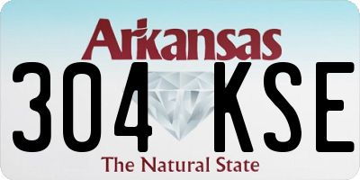 AR license plate 304KSE