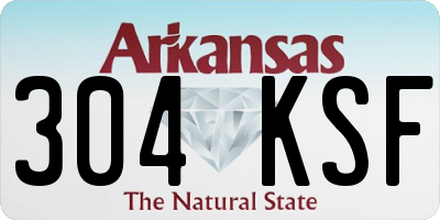 AR license plate 304KSF