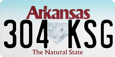 AR license plate 304KSG