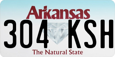 AR license plate 304KSH