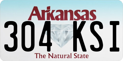 AR license plate 304KSI