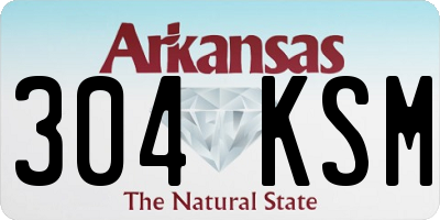 AR license plate 304KSM
