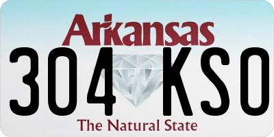 AR license plate 304KSO