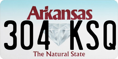 AR license plate 304KSQ