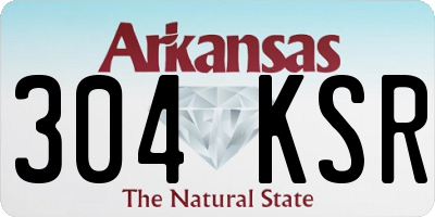 AR license plate 304KSR
