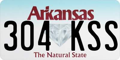 AR license plate 304KSS