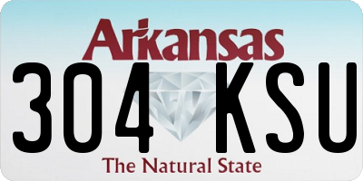 AR license plate 304KSU