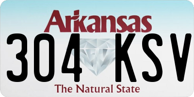 AR license plate 304KSV