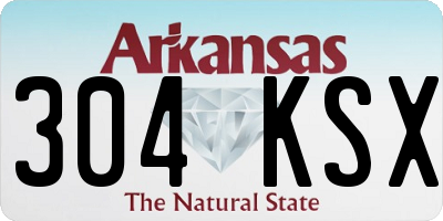 AR license plate 304KSX