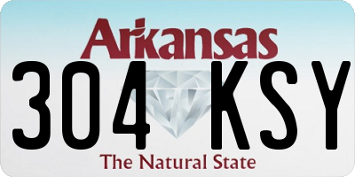 AR license plate 304KSY