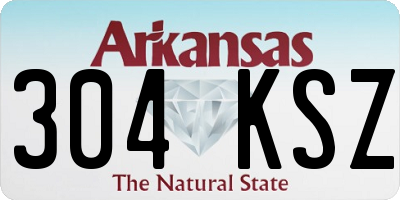 AR license plate 304KSZ