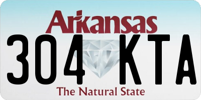 AR license plate 304KTA