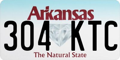 AR license plate 304KTC
