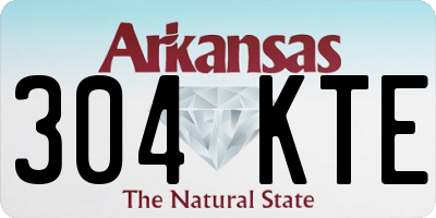 AR license plate 304KTE