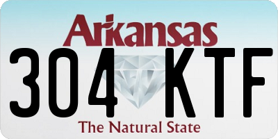 AR license plate 304KTF