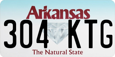 AR license plate 304KTG