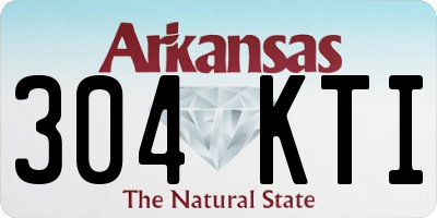 AR license plate 304KTI