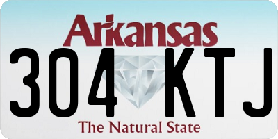 AR license plate 304KTJ
