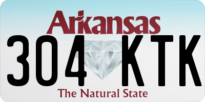 AR license plate 304KTK
