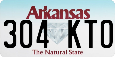 AR license plate 304KTO