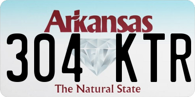 AR license plate 304KTR