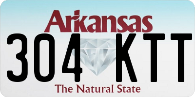 AR license plate 304KTT