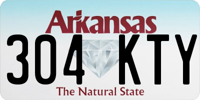 AR license plate 304KTY