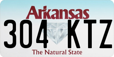 AR license plate 304KTZ