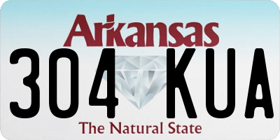 AR license plate 304KUA