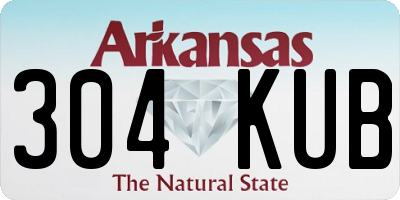 AR license plate 304KUB