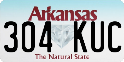 AR license plate 304KUC