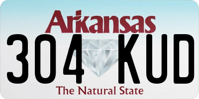 AR license plate 304KUD