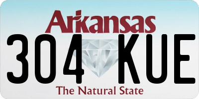 AR license plate 304KUE