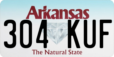 AR license plate 304KUF